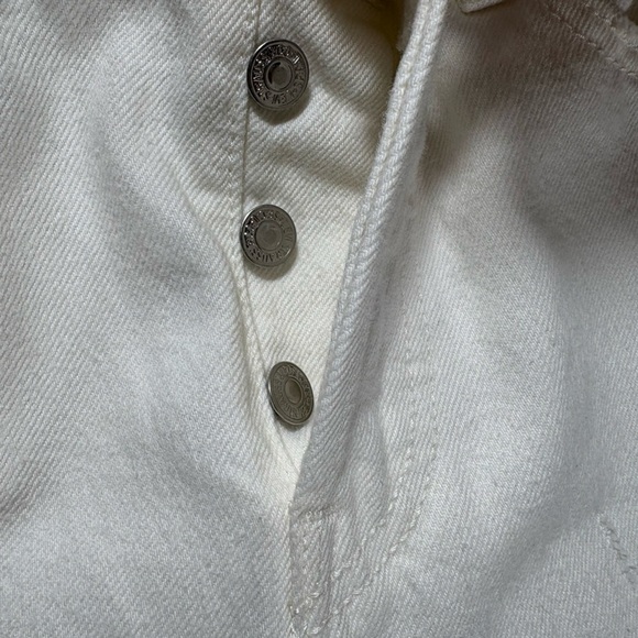 Levi’s Wedgie White Highrise Jeans Button Fly Size 26 Cotton - Picture 12 of 17